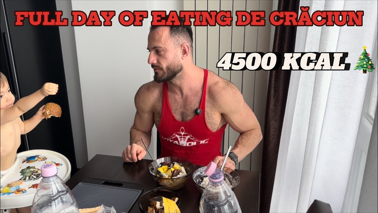FULL DAY OF EATING DE CRĂCIUN 🎄 | 4500 Calorii Offseason