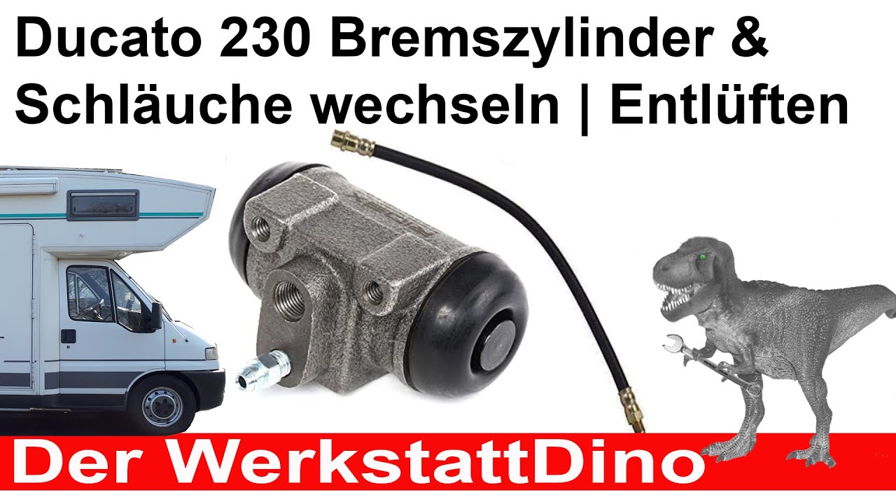 Ducato 230 Bremszylinder hinten Bremsschläuche wechseln | Bremse entlüften