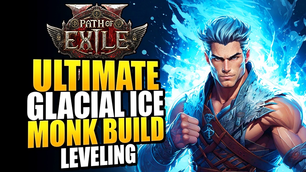 Path of Exile 2 Ice Monk Leveling Build - Glacial Cascade DESTROYS The Campaign