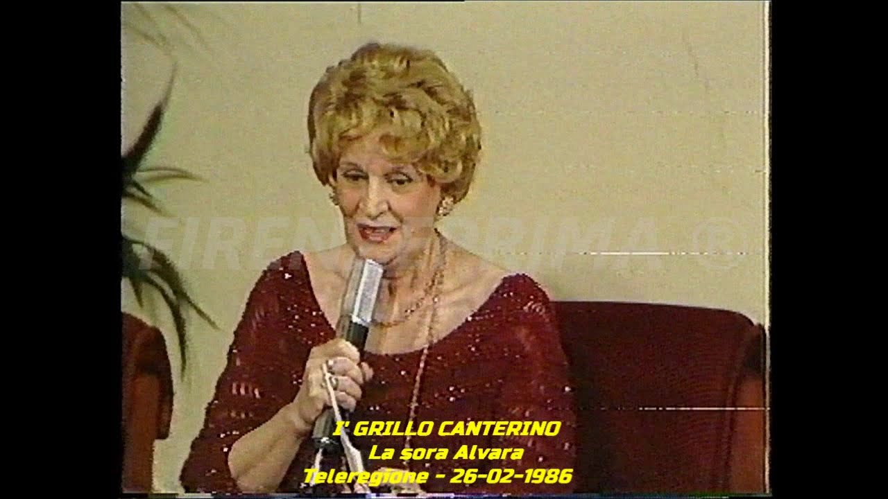 I' Grillo canterino  II stagione - La sora Alvara. Wanda Pasquini - Teleregione - 26-02-1986