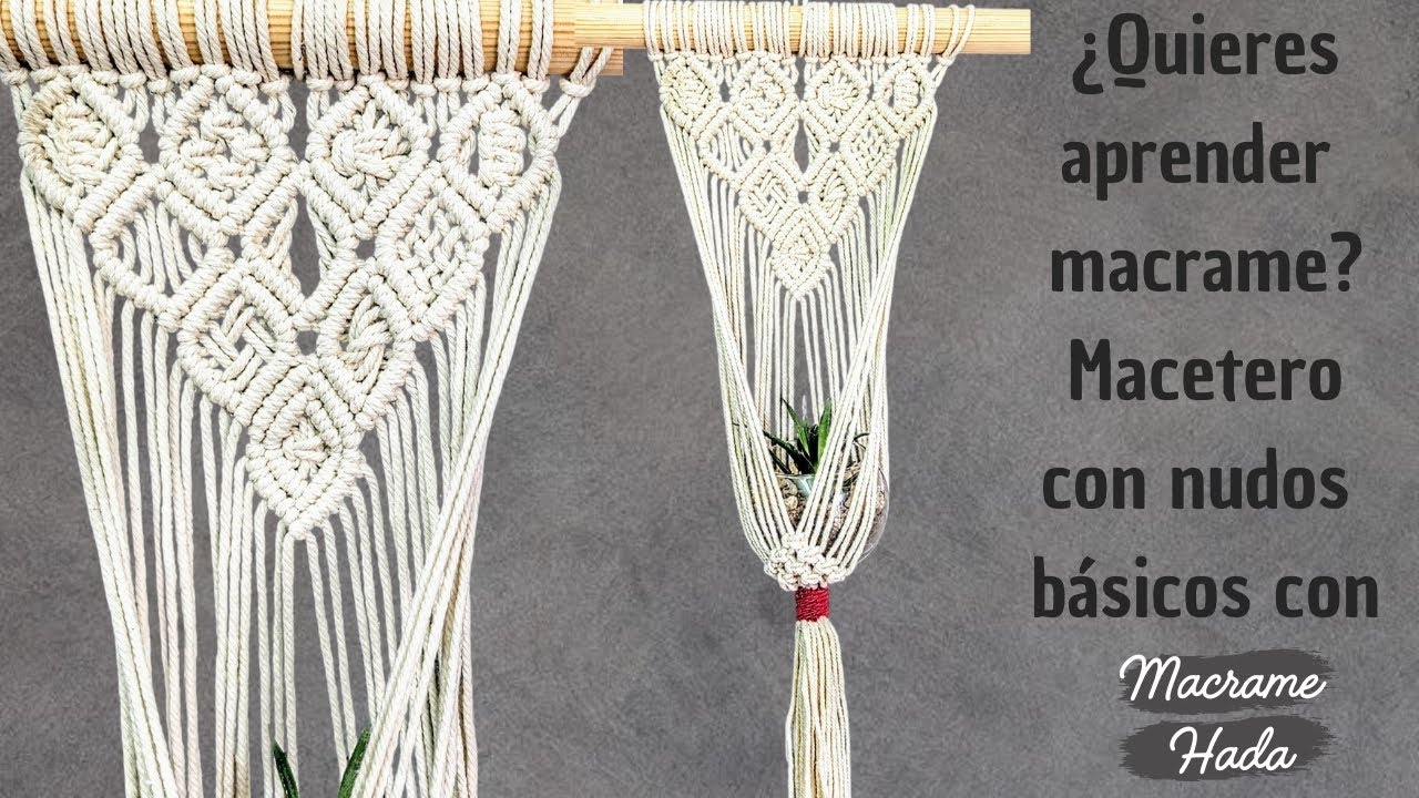 Nudos Básicos en Macrame | Como Aprender Macrame Haciendo los Rombos más Utilizados 