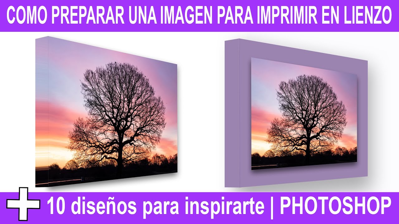 PREPARAR IMAGEN para IMPRIMIR en LIENZO o TELA | ADOBE PHOTOSHOP