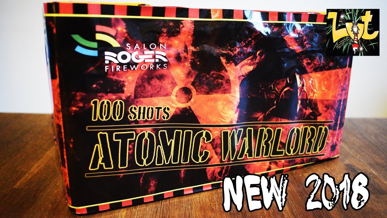 Atomic Warlord 100 Shots Flowerbed Salon Roger Fireworks