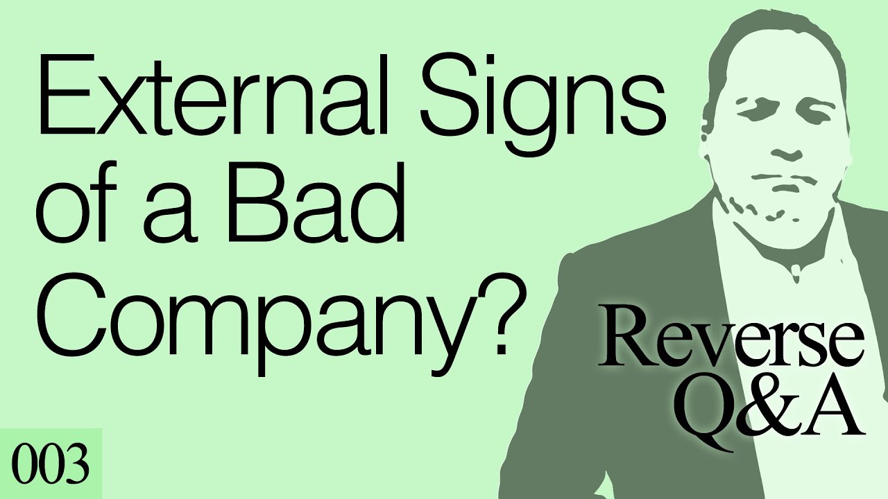 Signs of Bad Management - From the Outside | Red Flags (with former CEO) | REVERSE Q&A