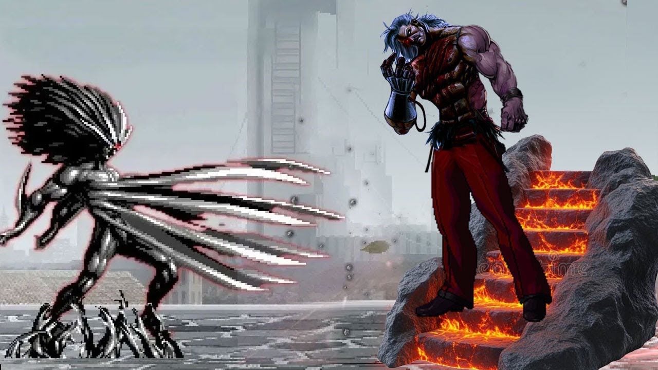 [Mugen KOF] Cadio Vs Ultimated Bosses Rugal Bernstein Team