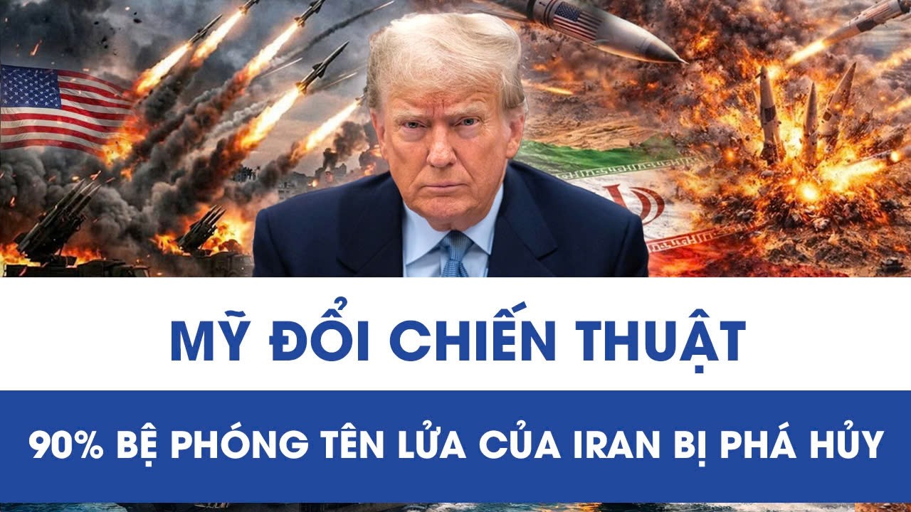 Mỹ tung chiến thuật mới, 90% bệ phóng tên lửa của Iran bị phá hủy