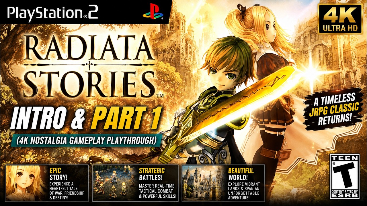 [4K] Radiata Stories PS2 Nostalgia – Intro & Part 1