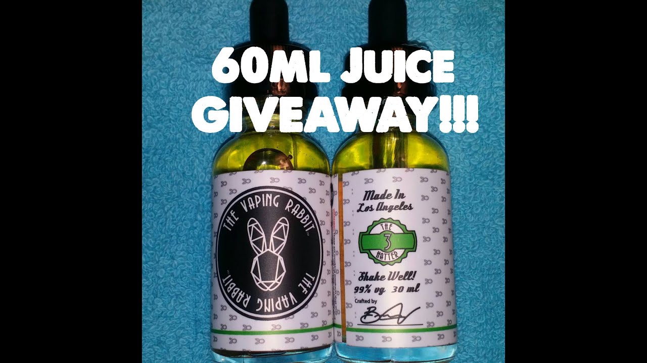 The Vaping Rabbit 60ml Juice Giveaway Announcement