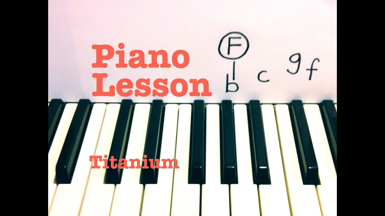 Titanium- David Guetta piano lesson (ft. Sia) Todd Downing