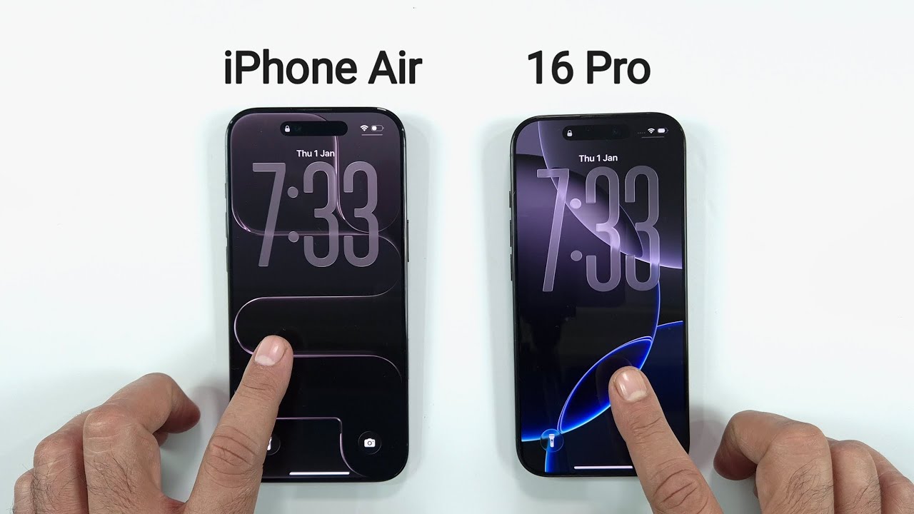 iPhone Air vs iPhone 16 Pro - SPEED TEST