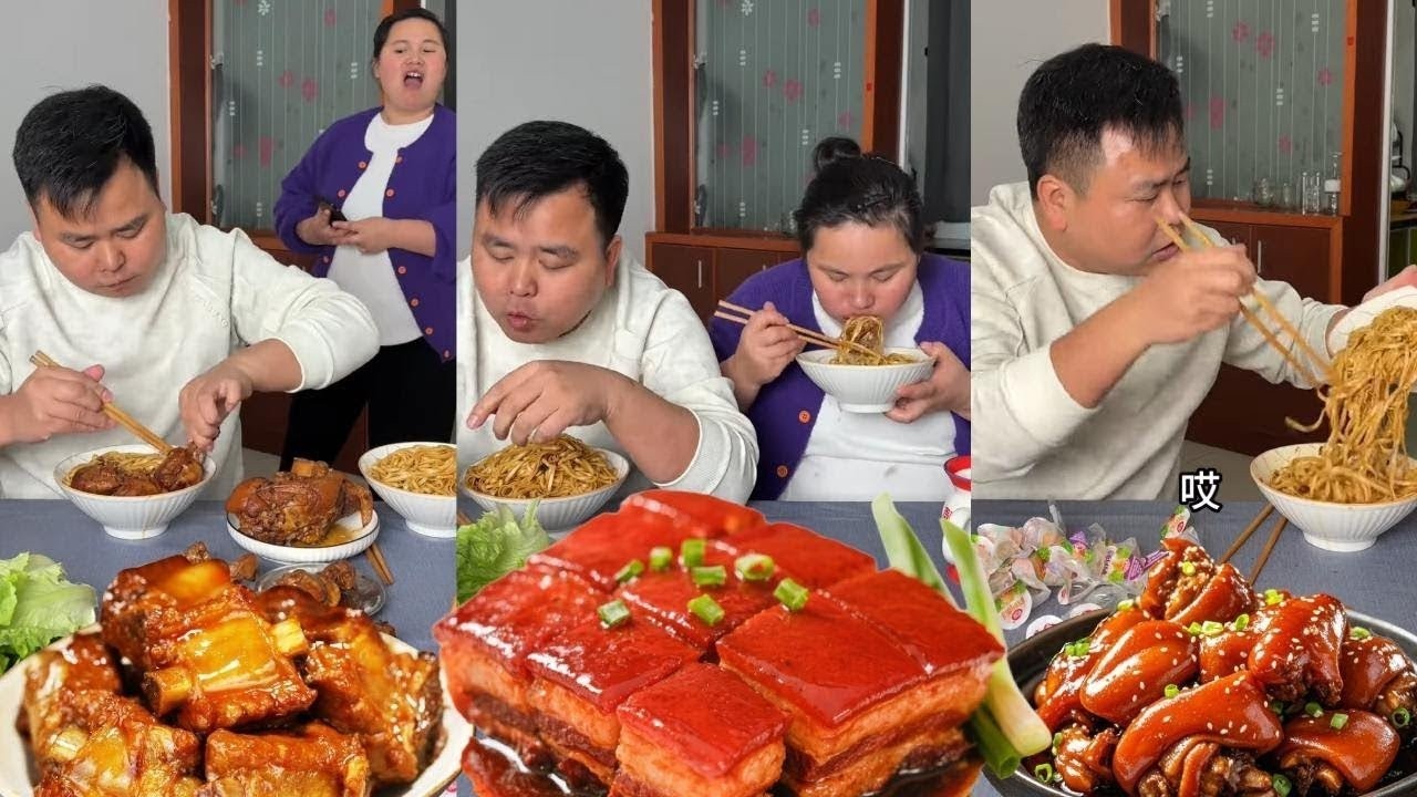 สามีที่ขี้เหนียวคิดว่าเขาสามารถกินเนื้อหมูต้มได้ แต่กลับได้แค่ขนมปังเปล่าๆ
