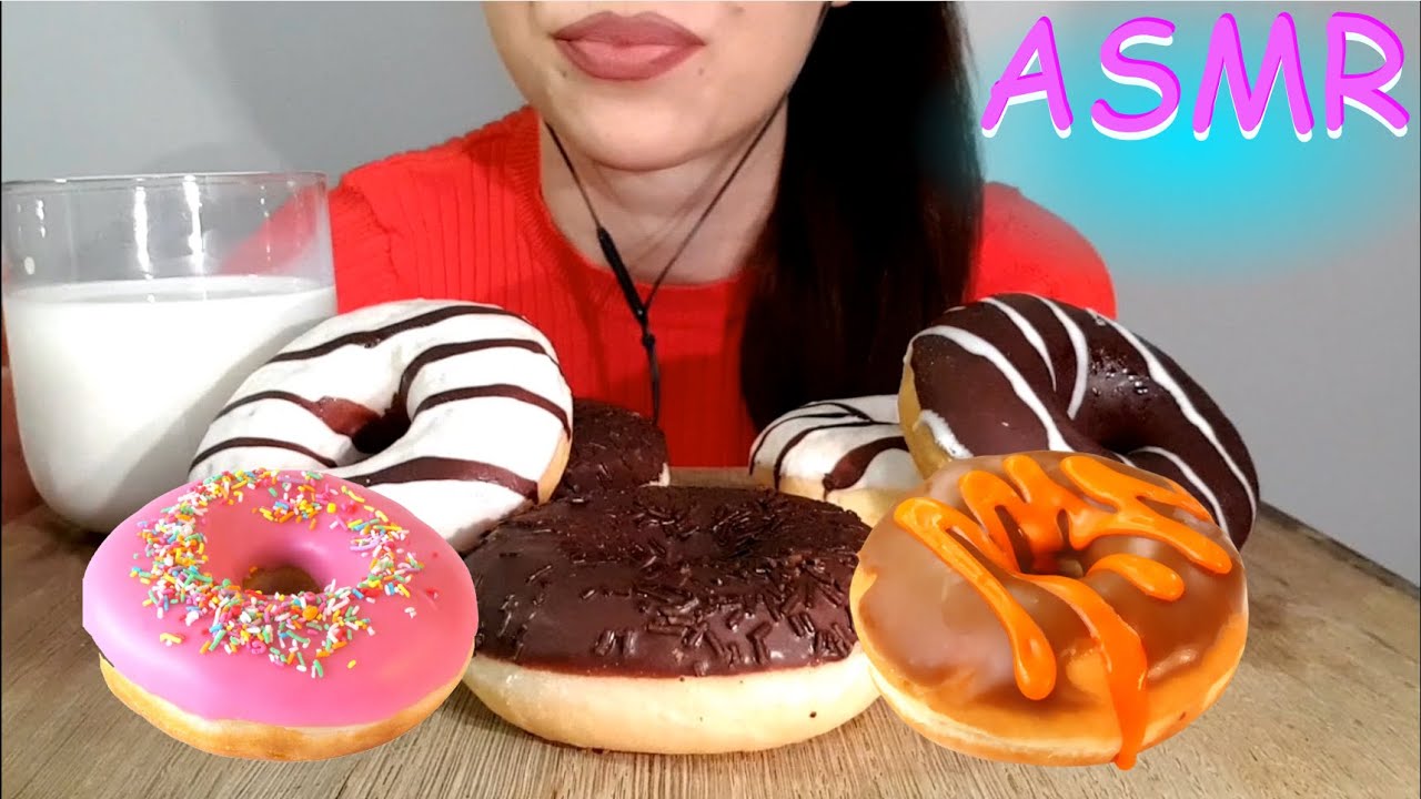 ASMR | Eating Chocolate Donuts | No Talking | Lady M. ASMR