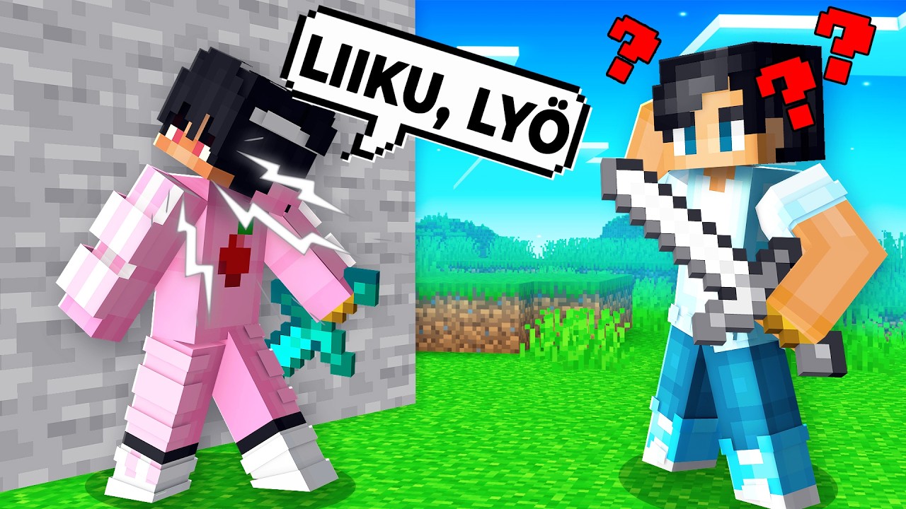 Pelasin MINECRAFTIA Käyttäen VAIN MUN ÄÄNTÄ?!