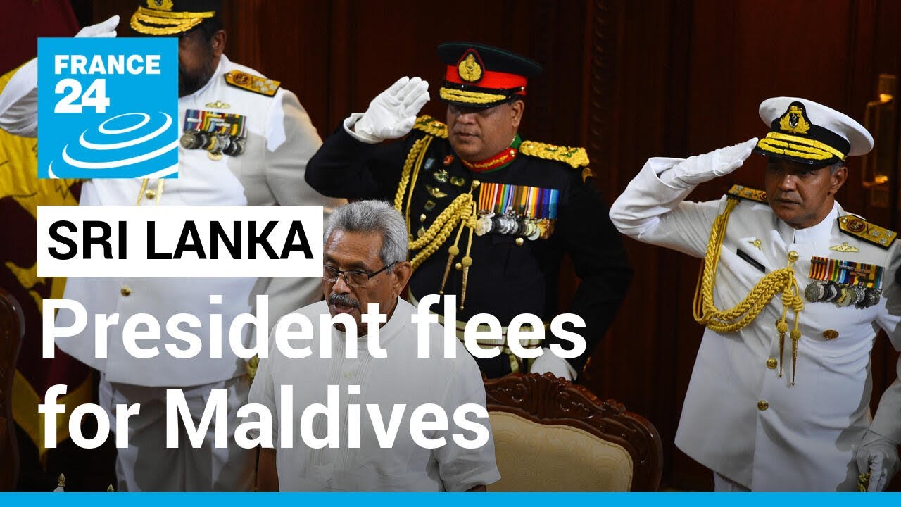 Sri Lanka’s president flees country for Maldives, officials say • FRANCE 24 English
