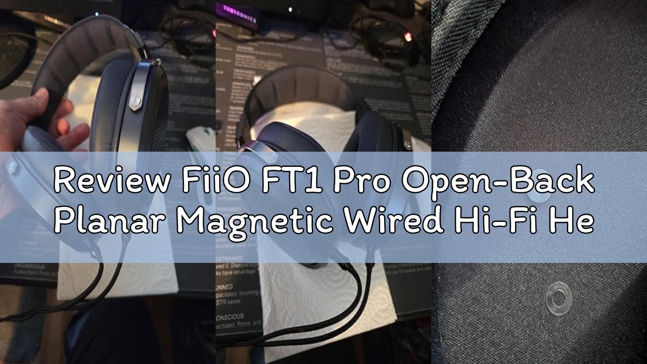 Review FiiO FT1 Pro Open-Back Planar Magnetic Wired Hi-Fi Headphones for Home, Studio, Recording, Hi