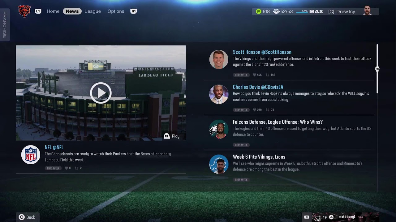 Madden 26 fantasy draft franchise with the Bears S3W5 Vs the Eagles! We went against the GM!