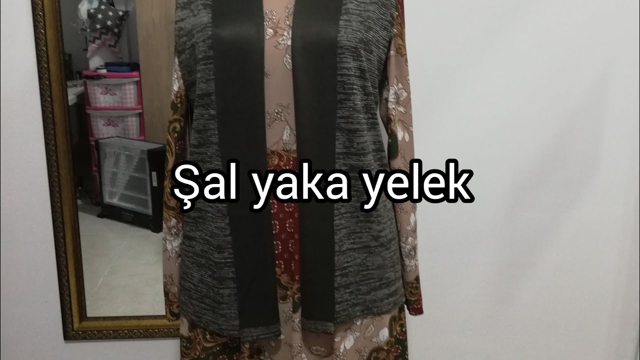 PRATİK ŞAL YAKA YELEK KESİMİ DİKİMİ