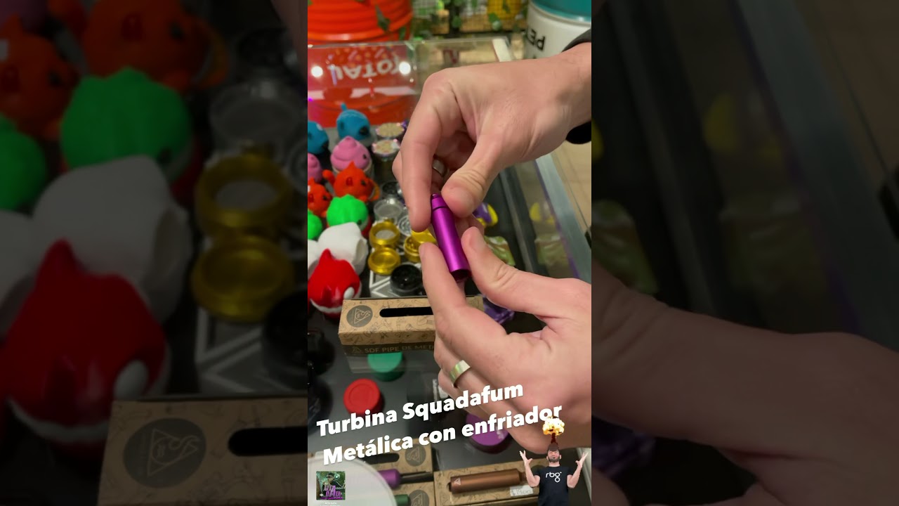 CHILL GROWSHOP // Turbina met&aacute;lica SQUADAFUM con enfriador @chill.growshop