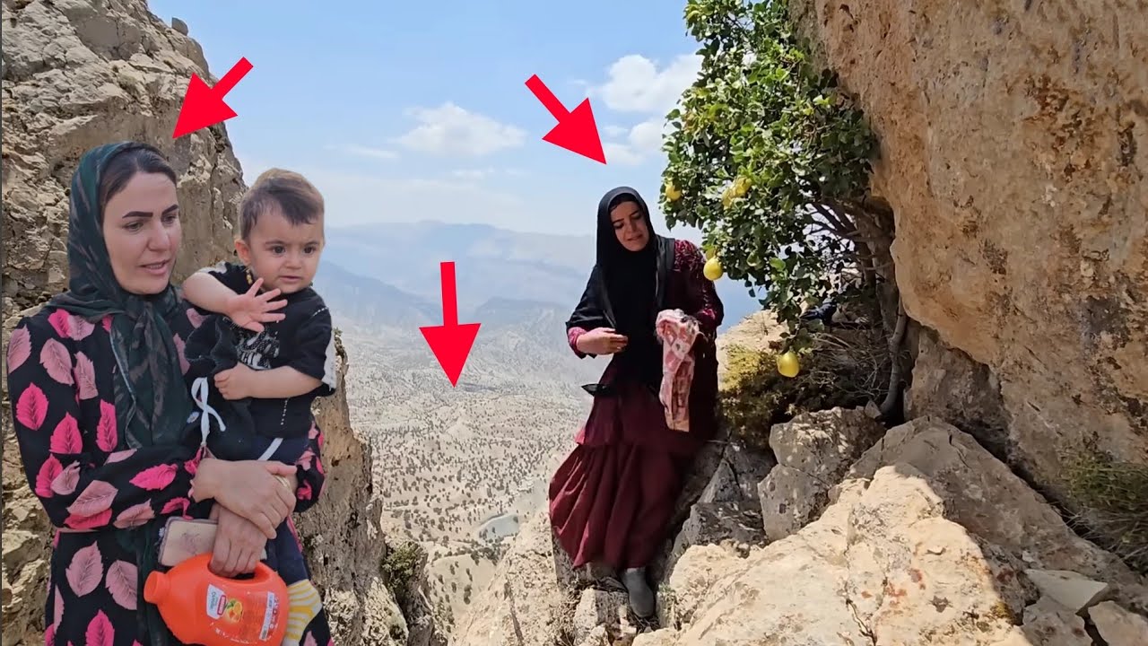 Fatima and Kulthum's Adventure in the Scary Cliffs: Pure Scenes from the Heart of Wild Nature