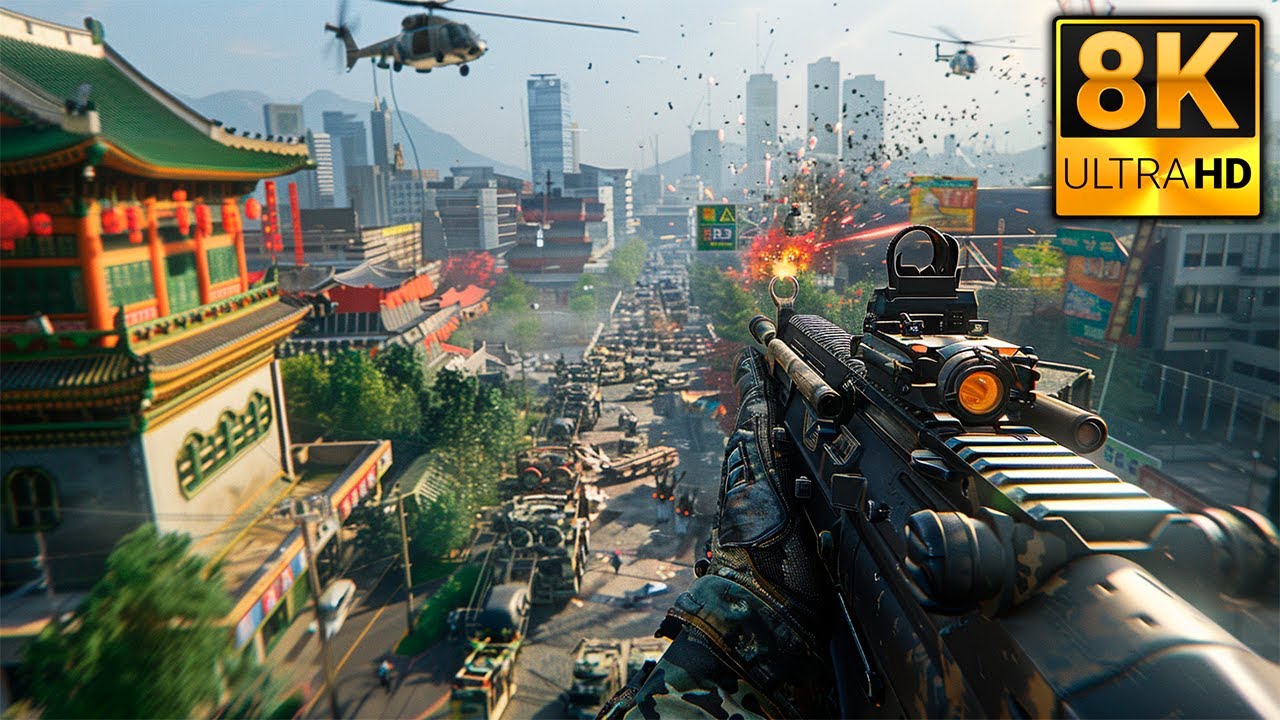 Battle of Seoul South Korea 2054 | IMMERSIVE Gameplay | Call of Duty Advanced Warfare | 8K