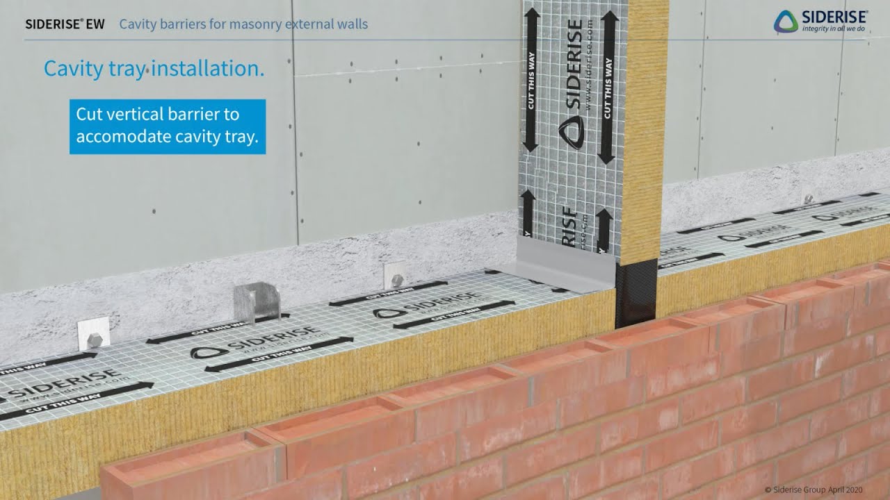 SIDERISE Installation Guidance: EW Cavity Barriers and Fire Stops for External Masonry Walls