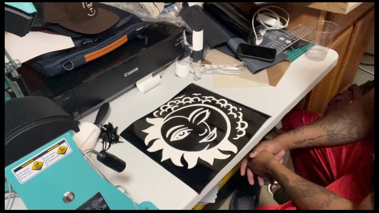 HOW TO SCREEN PRINT WITHOUT EMULSION USING VINYL