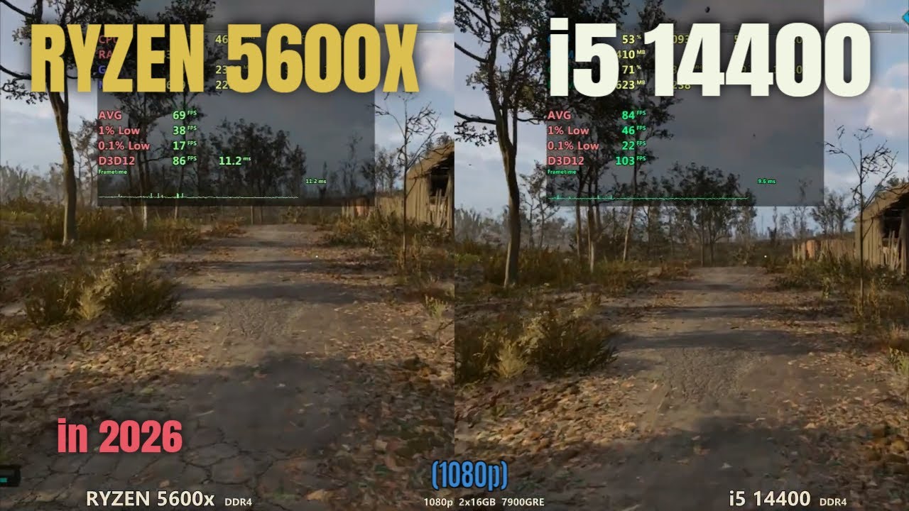 Ryzen 5600x vs i5 14400