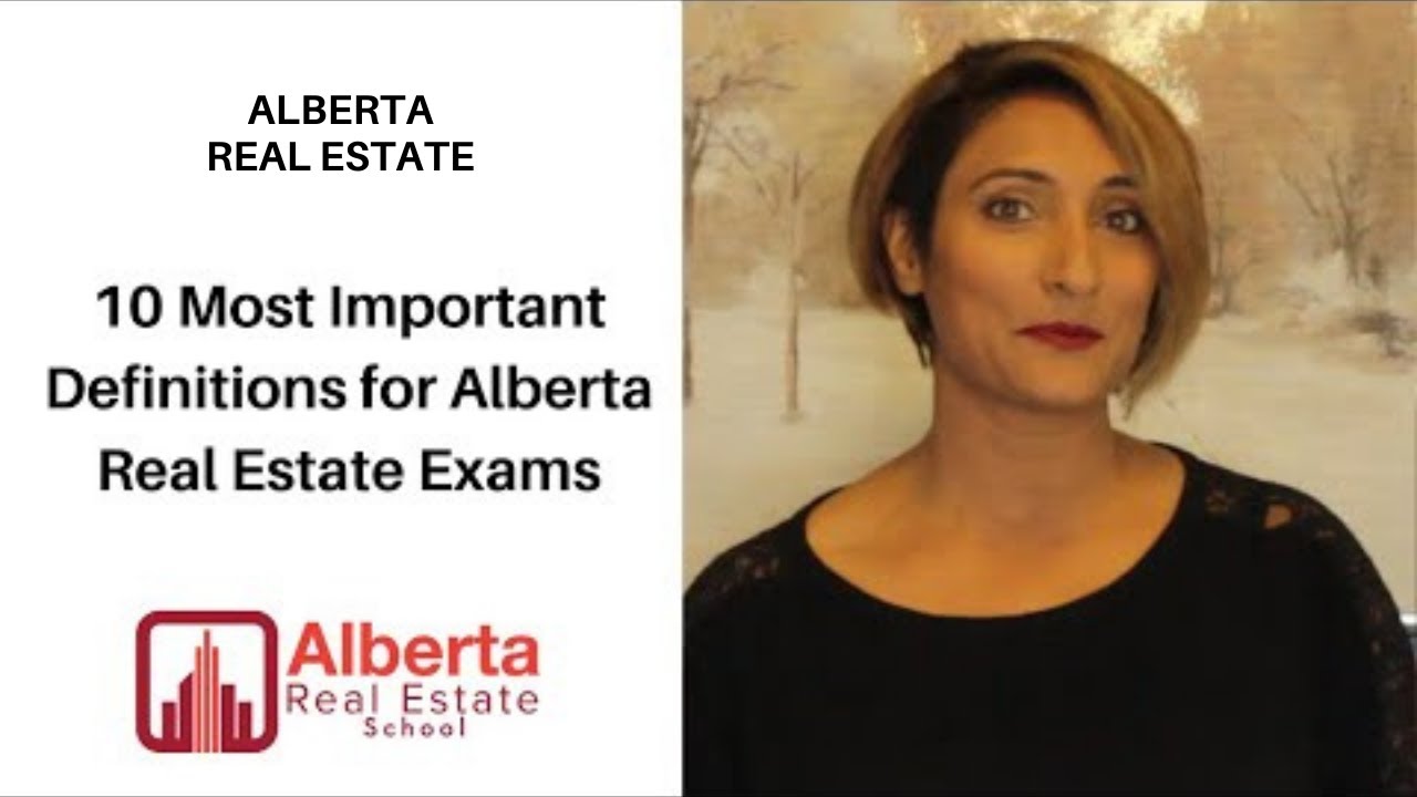 10 Most Important Definitions for Alberta Real Estate Exams