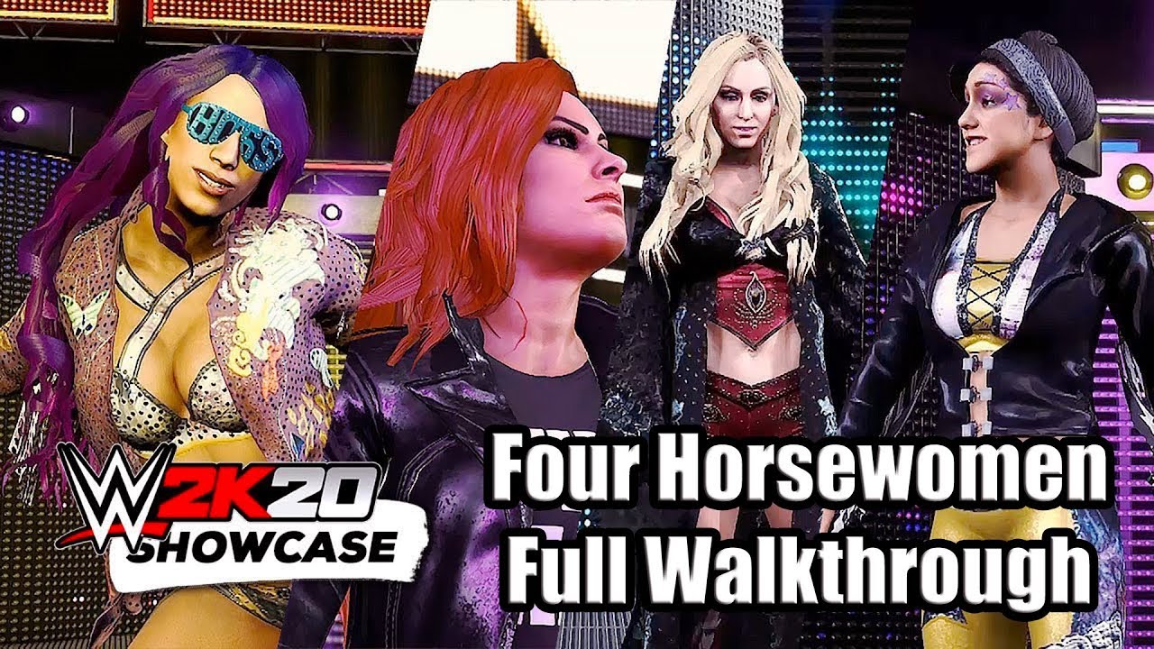 WWE 2K20 2K Showcase The Four Horsewomen Gameplay Walkthrough Part 1 Full Game - No Commentary