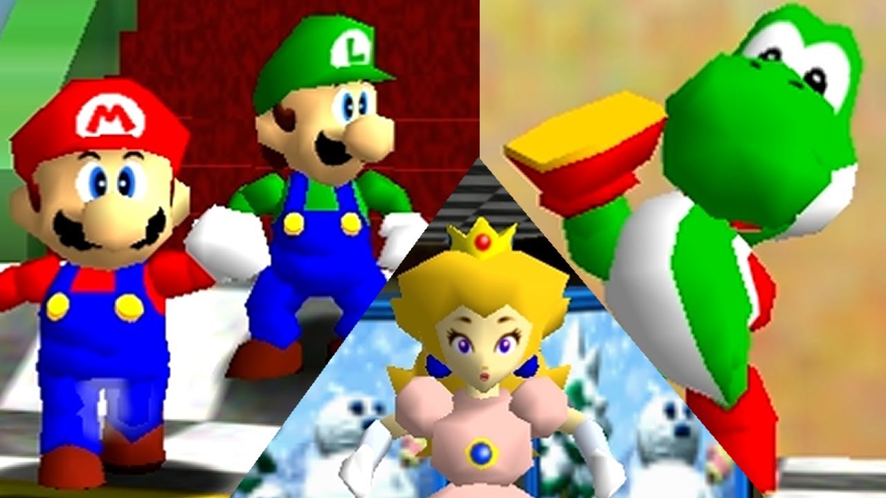 Super Mario 64 Online ALL CHARACTERS (Mod)