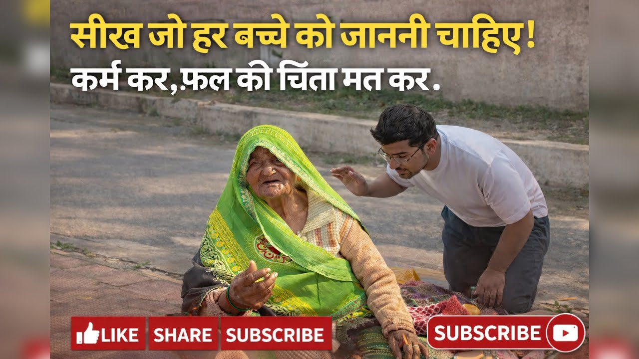 सीख जो हर बच्चे को जाननी चाहिए ✨|कर्म कर, फल की चिंता  मत कर 🙏  #GoodValues#HelpOthers