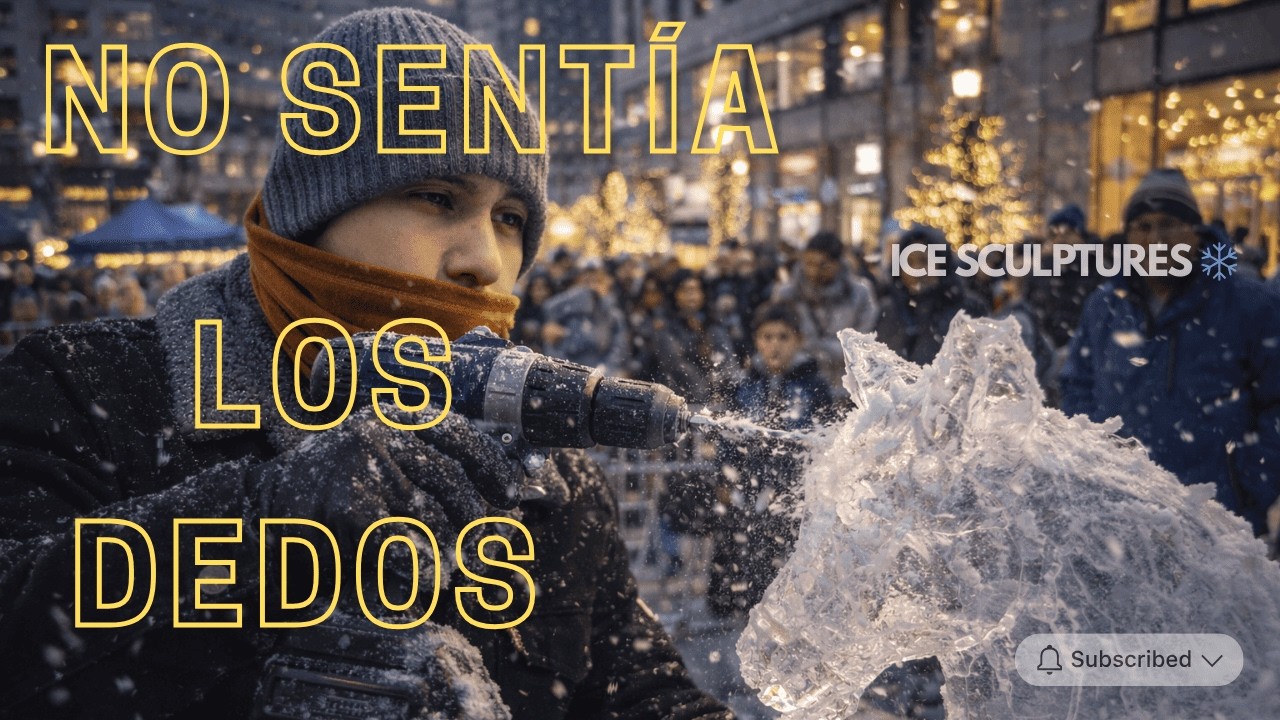 Caminando en el FRIO ❄️ | Downtown lleno de ESCULTURAS DE HIELO”