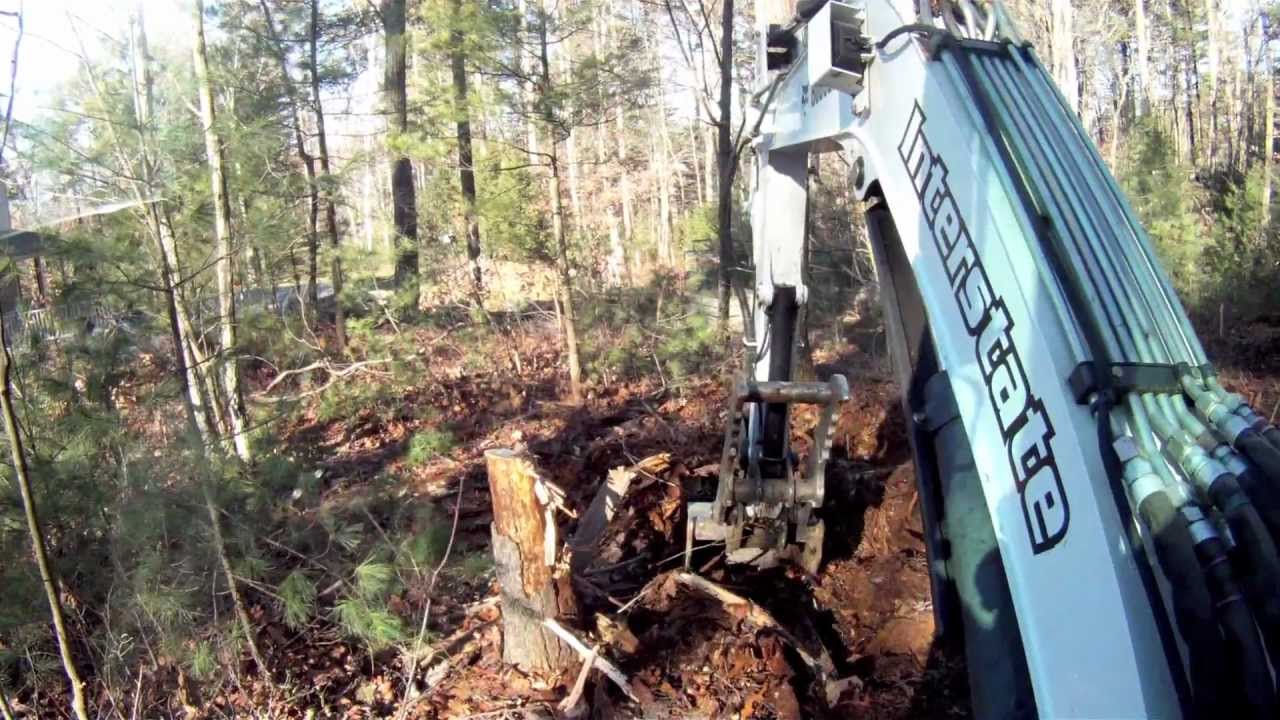 How To: Dig Up Stumps With An Excavator