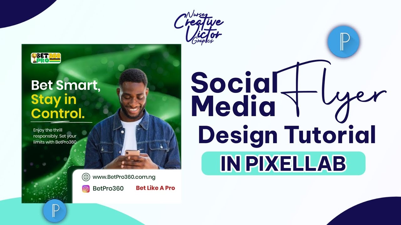 How To Design Flyer In Pixellab/ Social media flyer Design Tutorial In pixellab