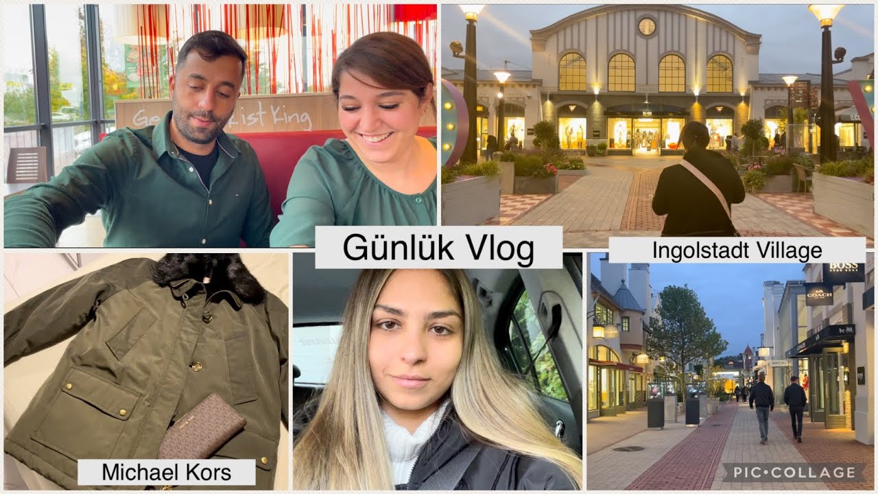ENİŞTEM TÜRKIYEDEN GELDI🇹🇷 INGOLSTADT VILLAGE GITTIK | ENİSTEM ALMANYADA BURGER KING DENEDI 😂VLOG