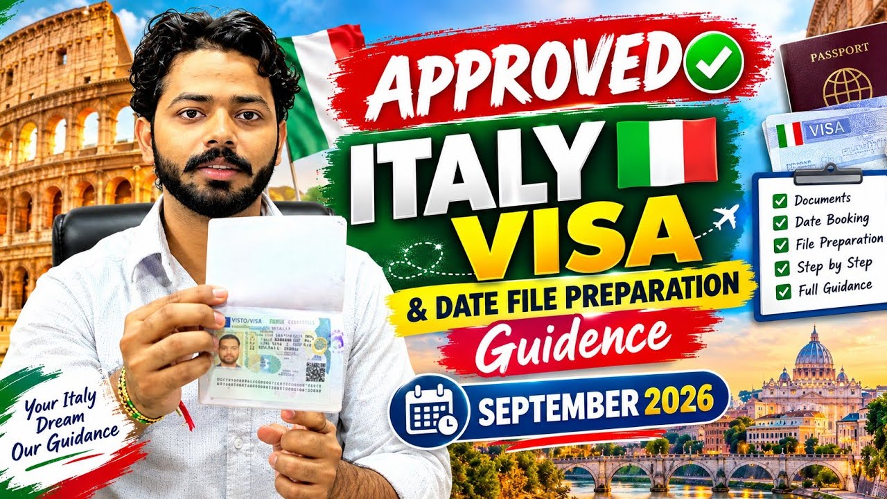 🇮🇹 APPROVED! Italy Visa & Date Update | File Preparation Guidance | September 2026 ✅