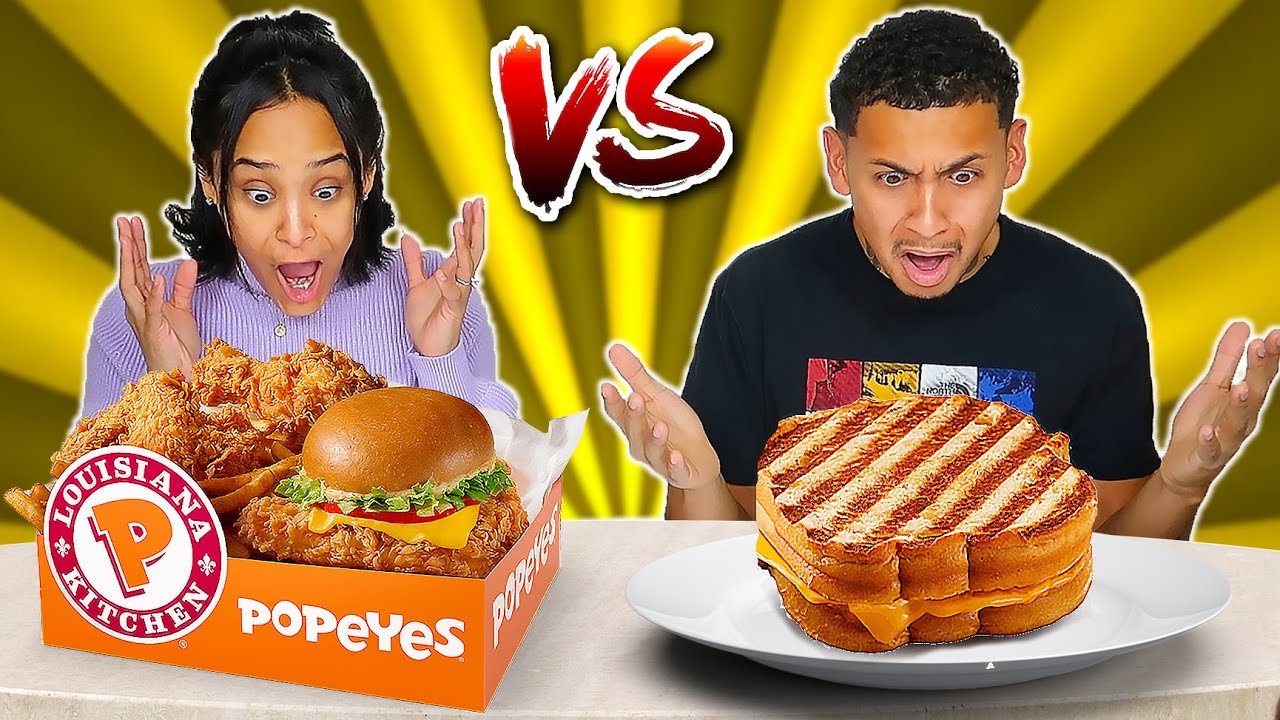 GRILLED VS FRIED FOOD CHALLENGE!