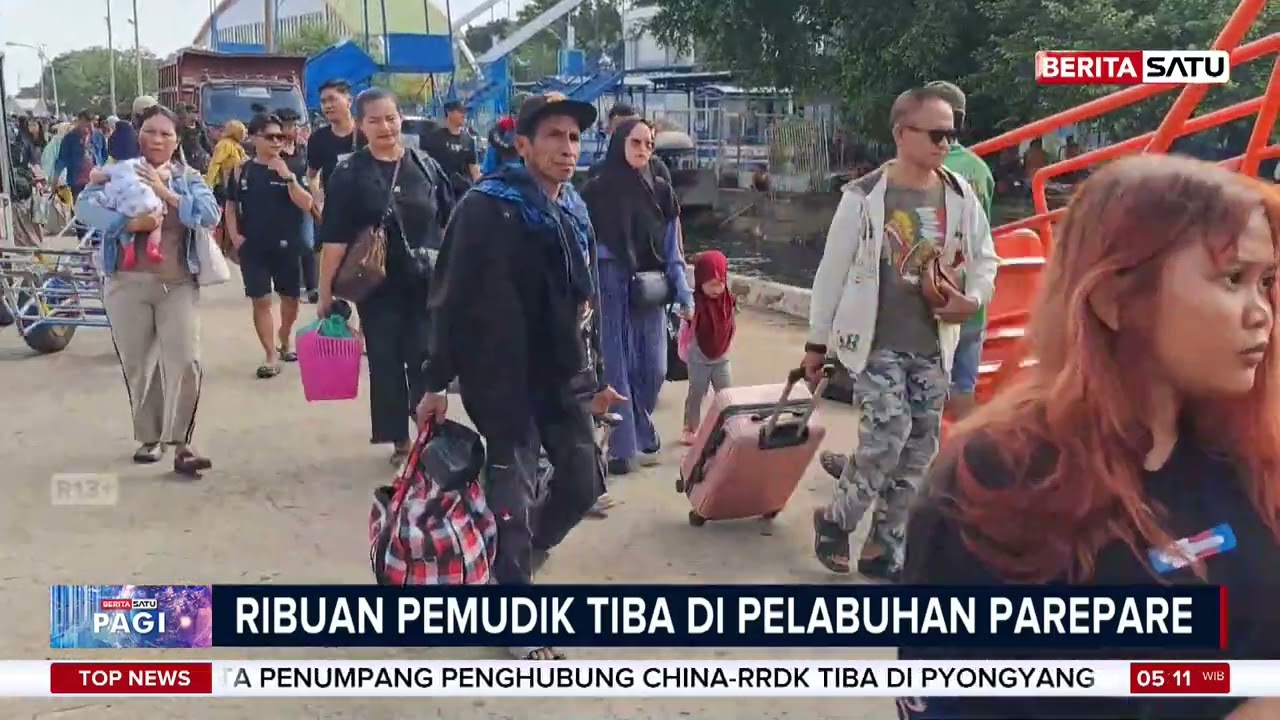 Arus Mudik Meningkat, Ribuan Penumpang Merapat di Pelabuhan Parepare #Beritasatu