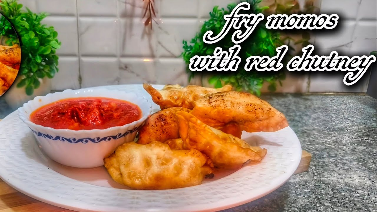 Fry momos with red home made chutney ✨Ramadan series' episode 3 ✨🌙#shortvideo #ramadan #momos #cook