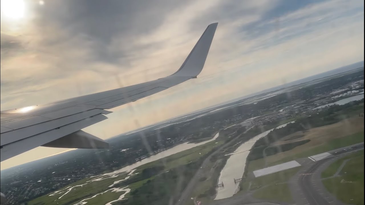 Caribbean Airlines 737-800 morning takeoff from JFK | 9Y-MBJ