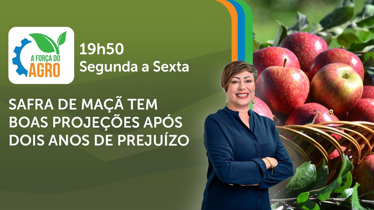 A Força do Agro, com Joice Maffezzolli - Safra de maçã tem boas projeções após dois anos de prejuízo