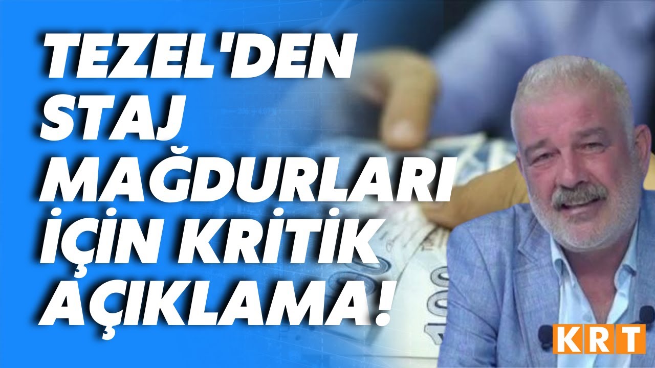 Stajyer ve çıraklık mağdurları için çözüm var mı? Ali Tezel'den kritik açıklama