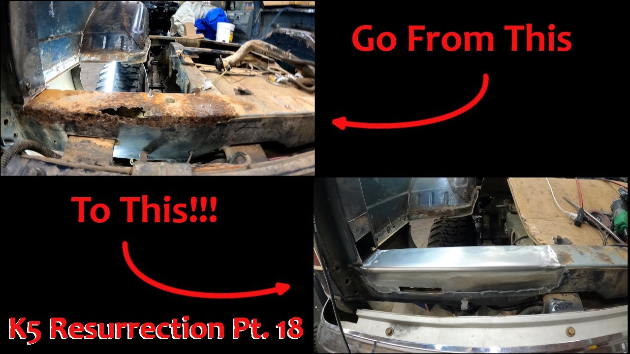 K5 Resurrection Part 18 - Tail Panel Rust Repair (Time For Fresh Metal!)