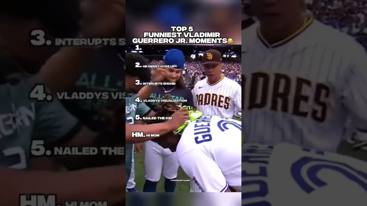 TOP 5 FUNNIEST VLADIMIR GUERRERO JR MOMENTS🤣 #vladimirguerrerojr #bluejays #mlb #top5 #funny