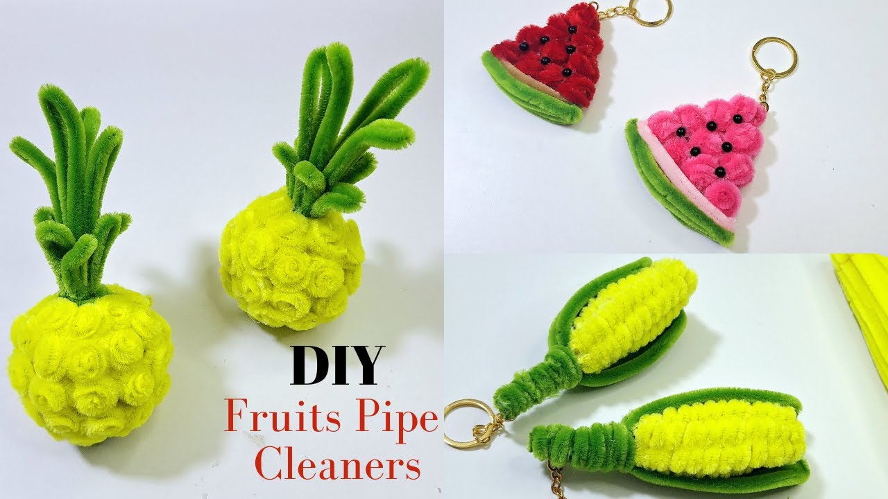 How to Make DIY Pineapple Décor, Watermelon & Corn Keychains