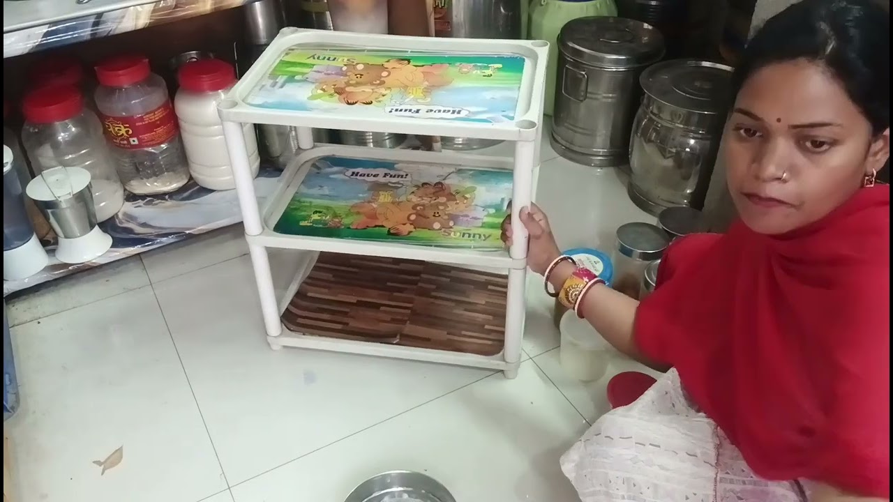 #flipcart pvc wallpaper review or storage counter cleaning 🧹holi ki safai 