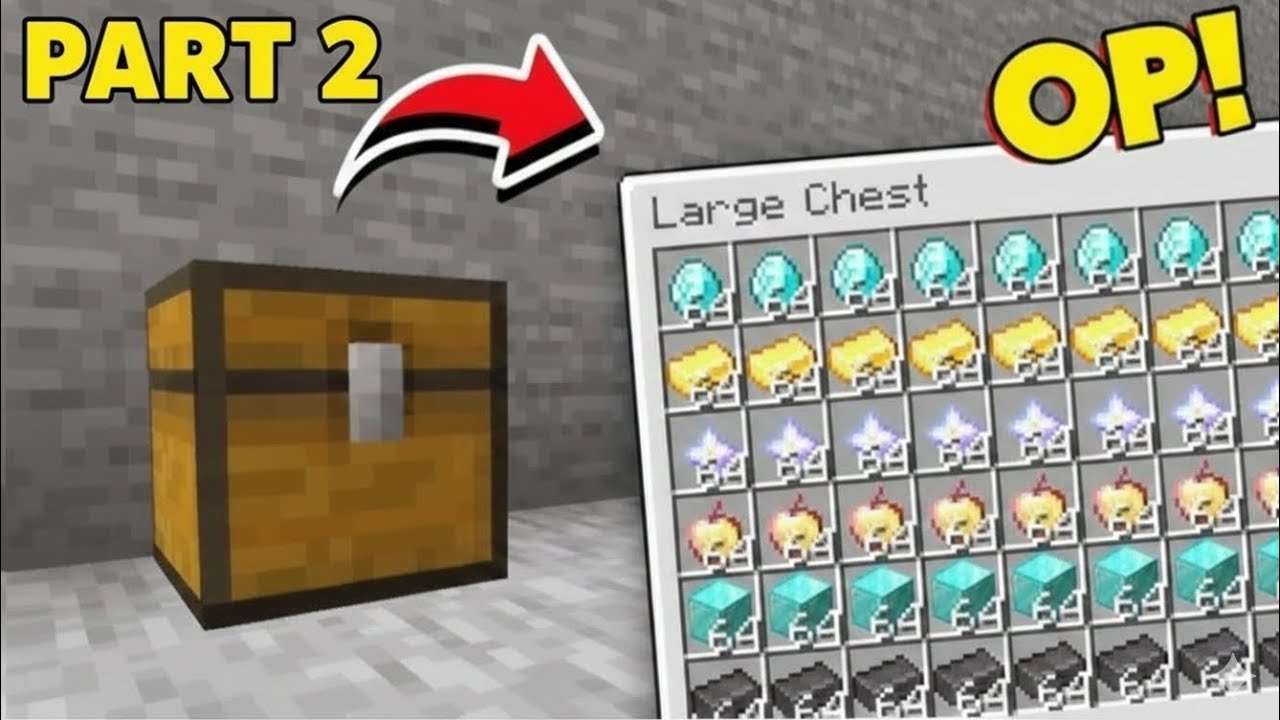 PLAYING MINECRAFT BUT CHEST ARE OP PART-2 #gaming #viral #trending #mustwatch     #gogugaga