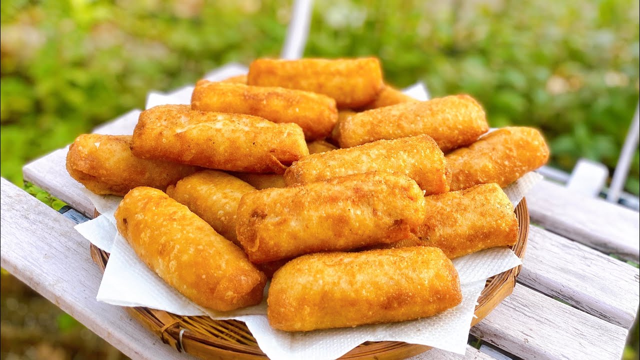 TỰ LÀM VỎ BÁNH CHẢ GIÒ, NEM RÁN GIÒN TAN GIÒN LÂU cách làm cực dễ, nhanh với chảo không dính.