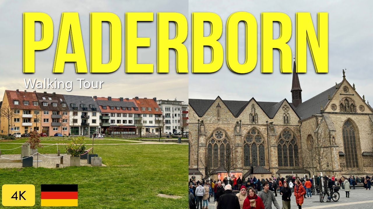 Paderborn Walking Tour / Walking in the City of Paderborn / Walking Tour 4k Germany