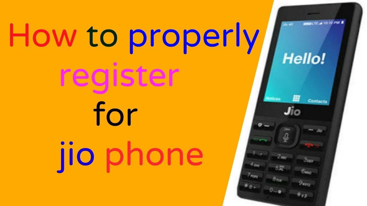 How to properly register for jio phone only one Minutes
